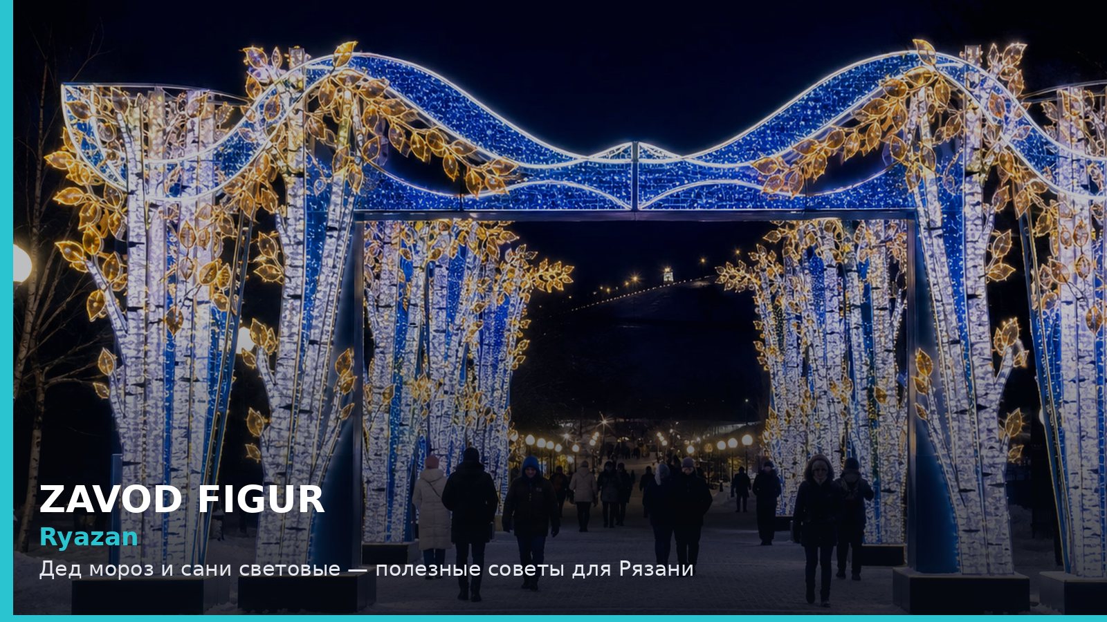 Рязань: Дед Мороз и сани световые