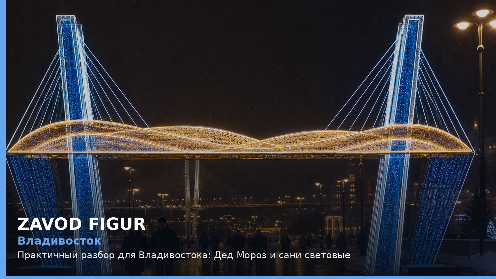 Владивосток: Дед Мороз и сани световые
