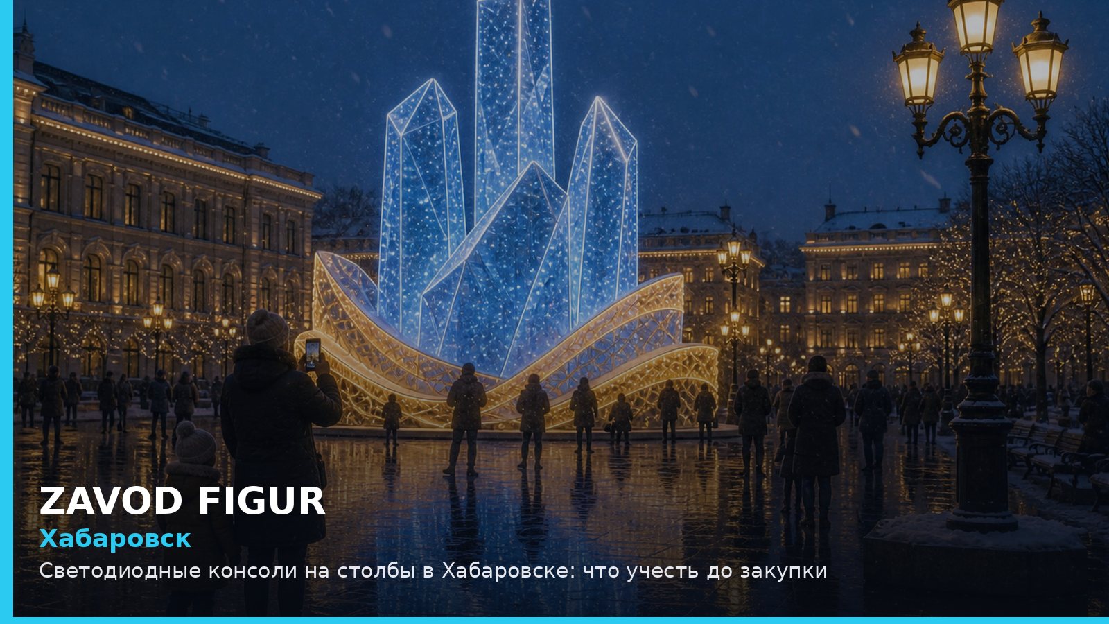 Хабаровск: светодиодные консоли на столбы