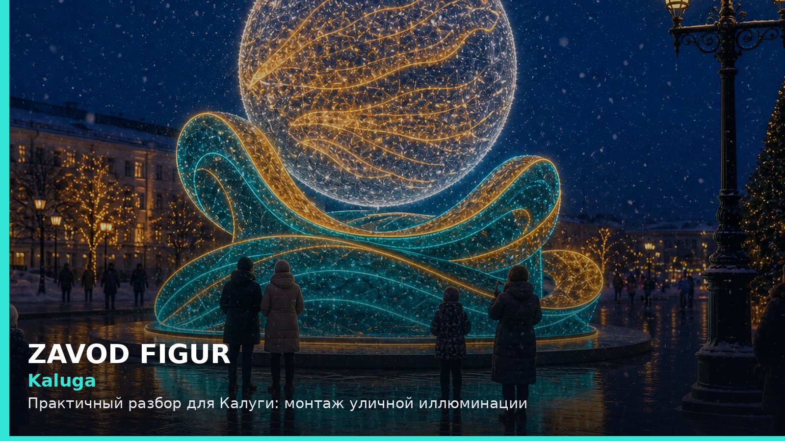 Калуга: монтаж уличной иллюминации