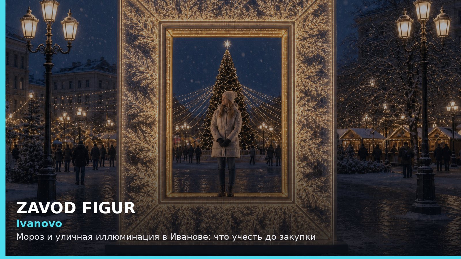 Иваново: мороз и уличная иллюминация
