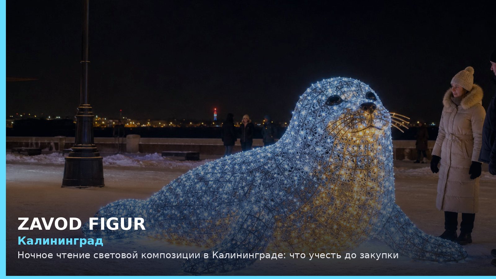 Калининград: Ночное чтение световой композиции в Калининграде: что учесть до закупки
