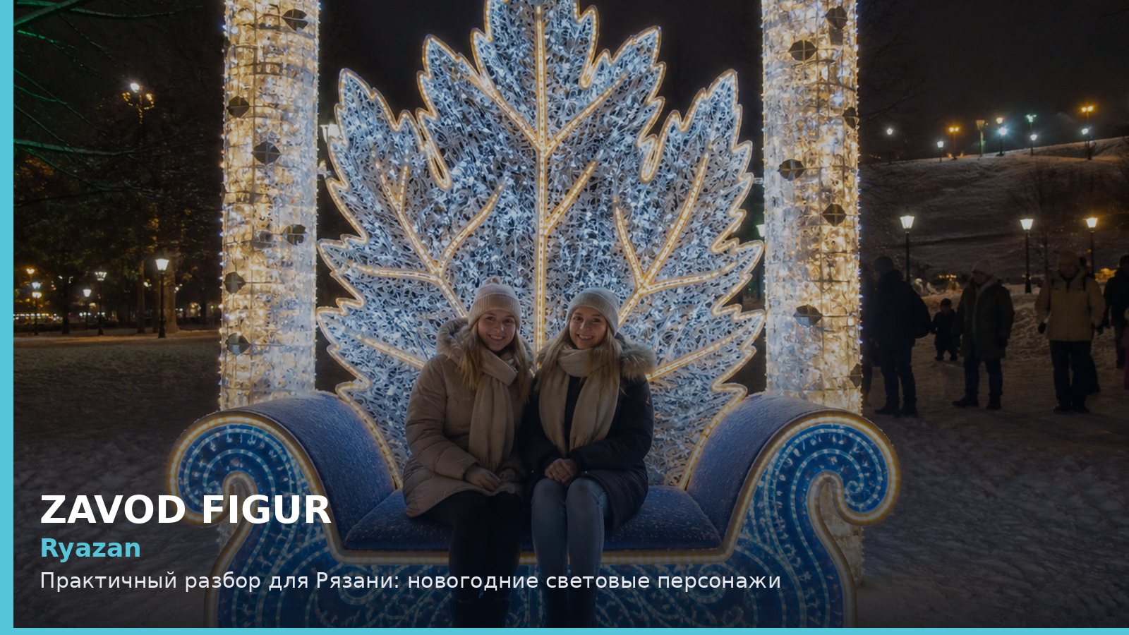 Рязань: новогодние световые персонажи