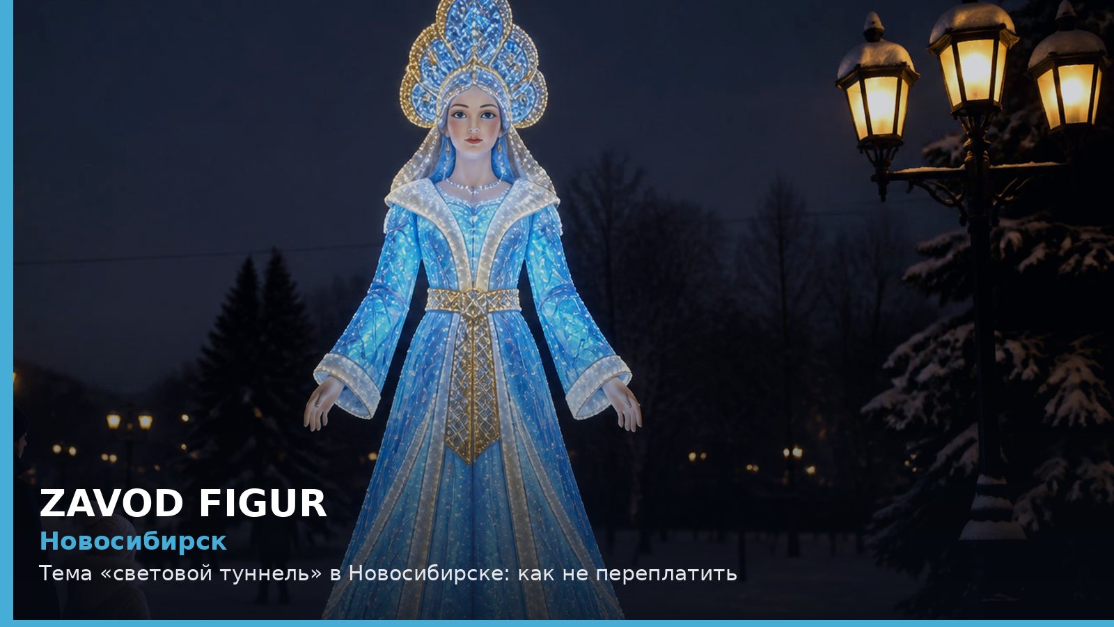 Новосибирск: световой туннель