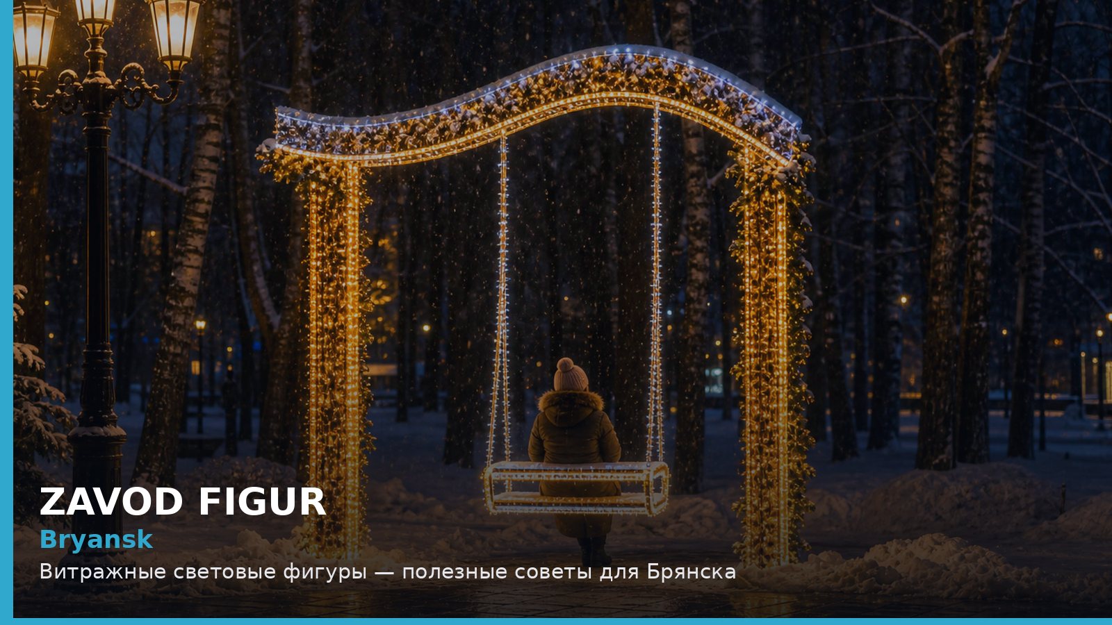 Брянск: витражные световые фигуры