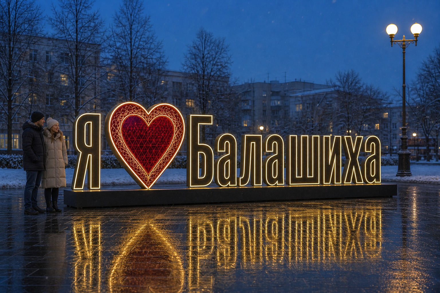 Концепция новогоднего оформления Балашихи: Сердце Балашиха.