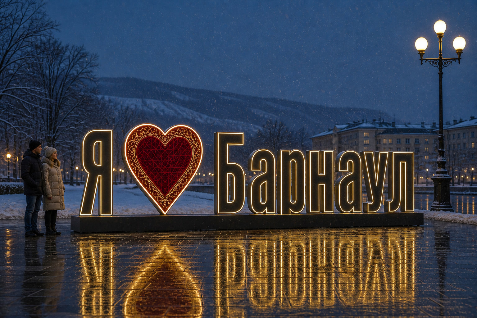 Концепция новогоднего оформления Барнаула: Сердце Барнаул.