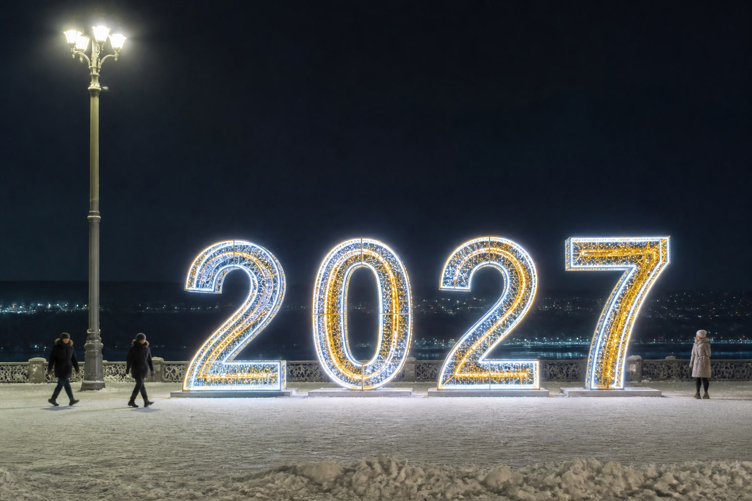 Концепция новогоднего оформления Барнаула: 2027 Барнаул.