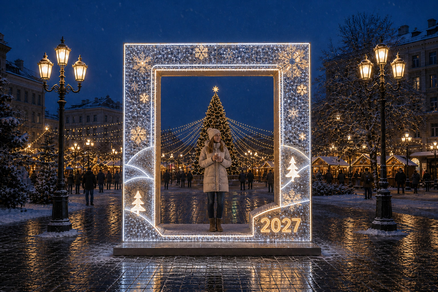 Концепция новогоднего оформления Белгорода: Окно Белгород.