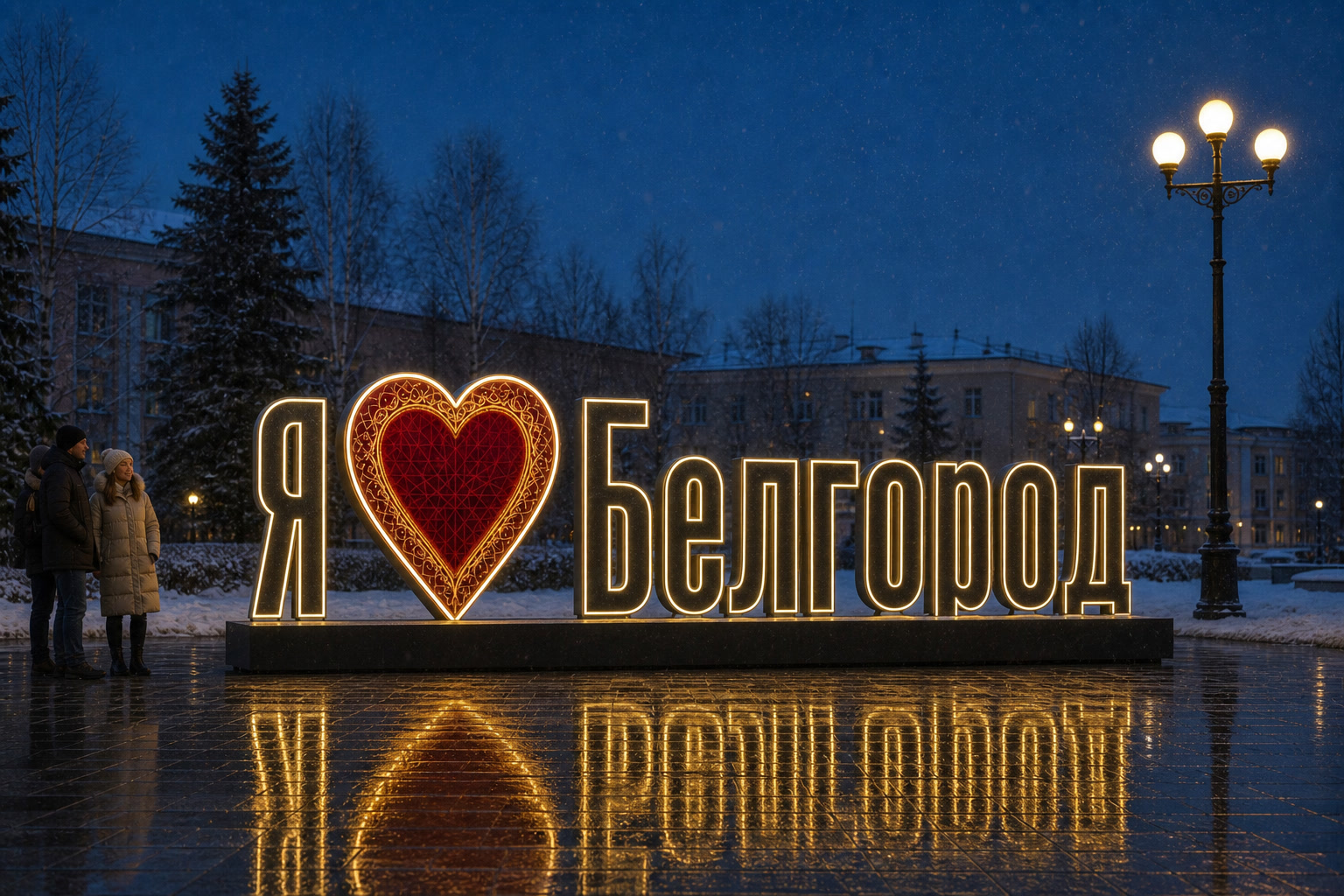 Концепция новогоднего оформления Белгорода: Сердце Белгород.