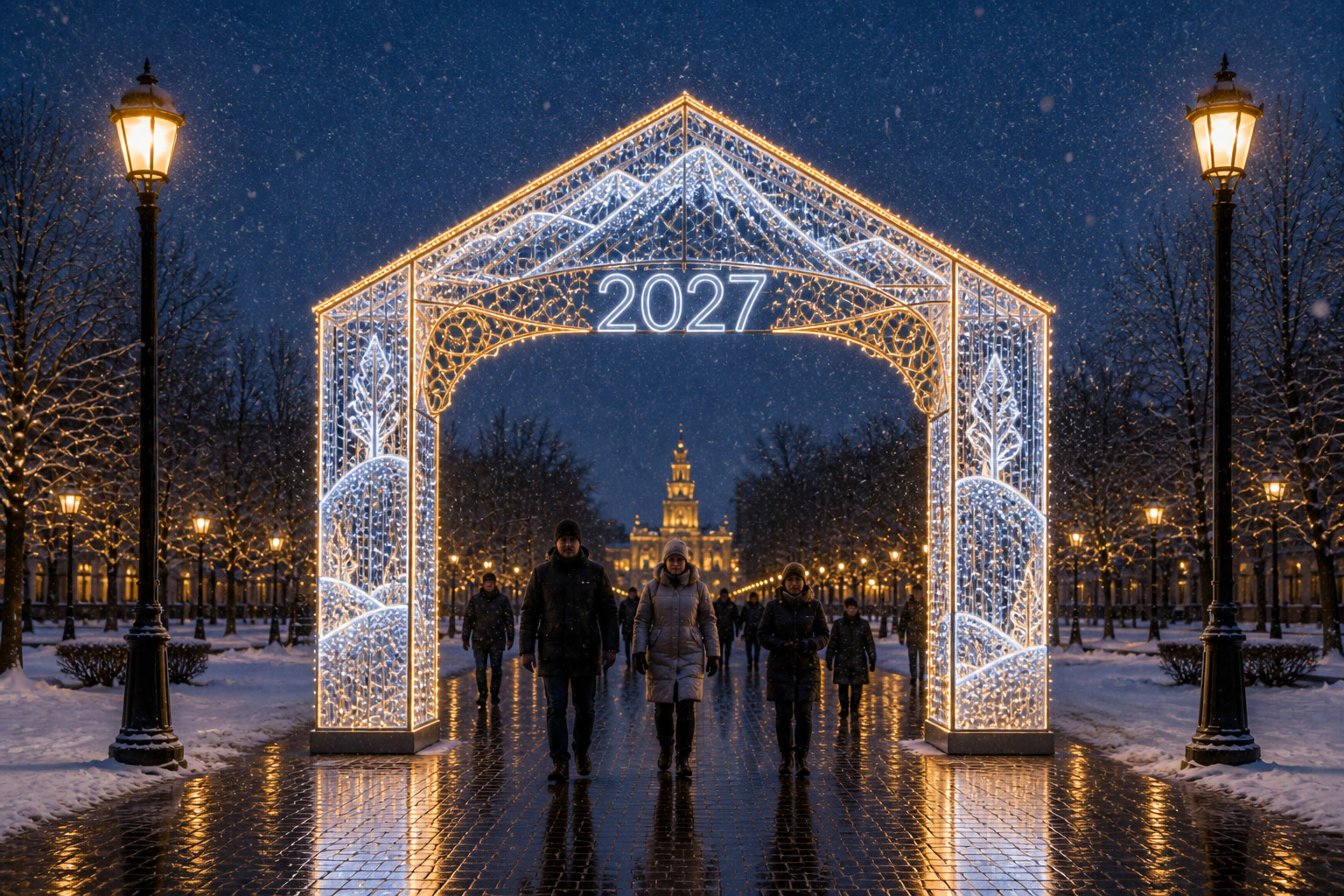 Концепция новогоднего оформления Белгорода: Арка Белгород.