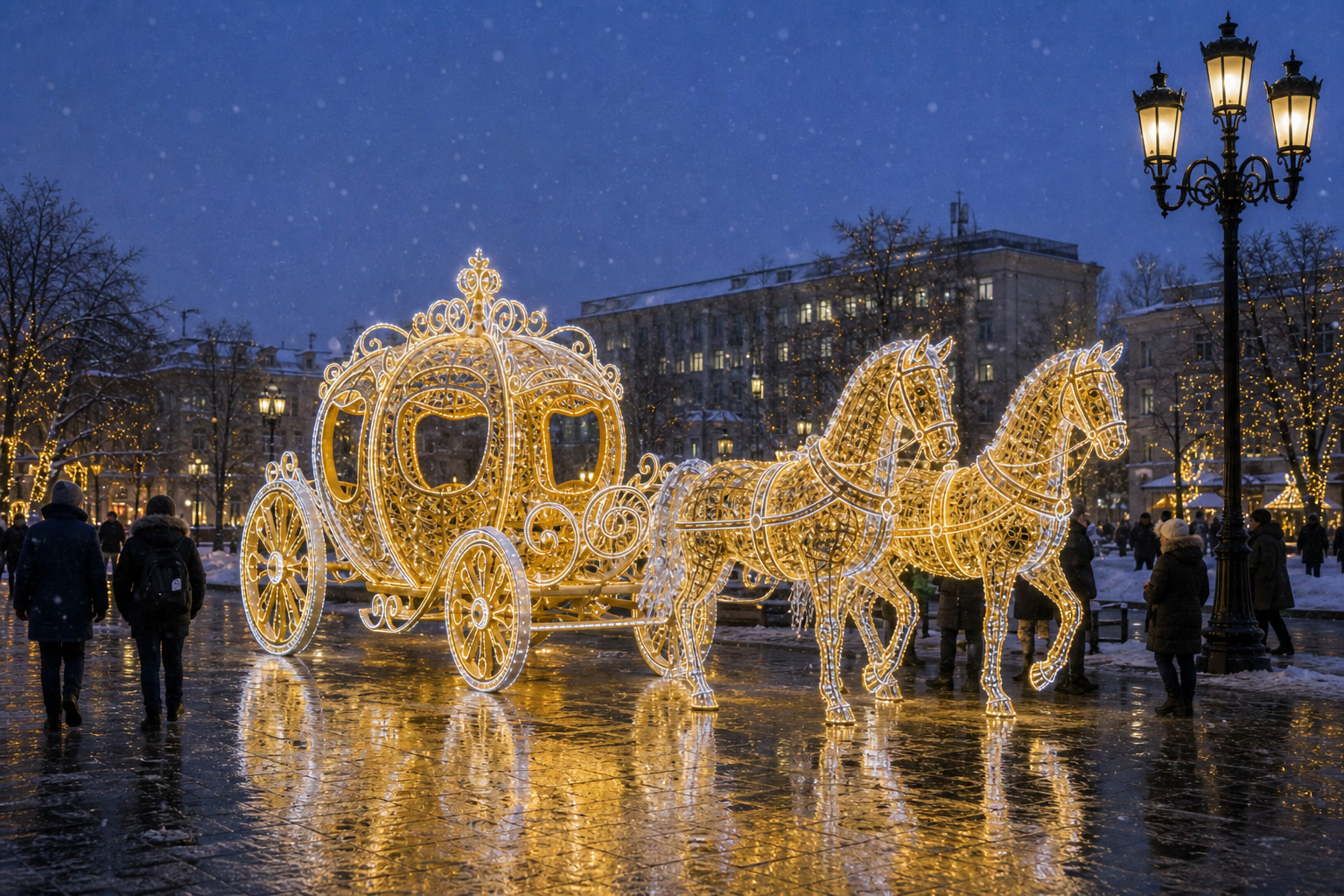 Концепция новогоднего оформления Белгорода: Карета Белгород.