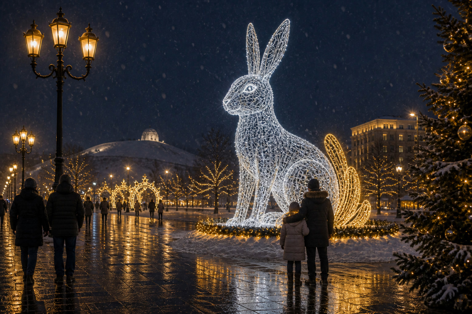 Концепция новогоднего оформления Белгорода: Заяц Белгород.