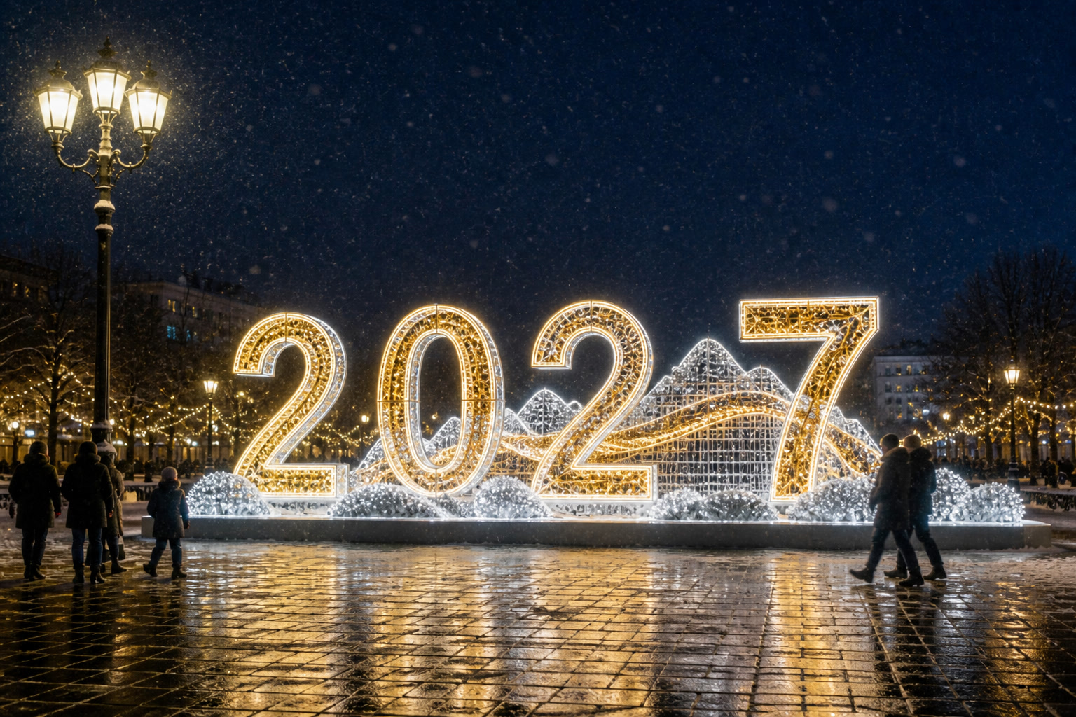 Концепция новогоднего оформления Белгорода: 2027 Белгород.