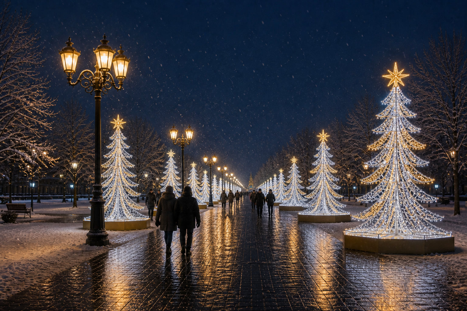 Концепция новогоднего оформления Белгорода: Аллея Белгород.