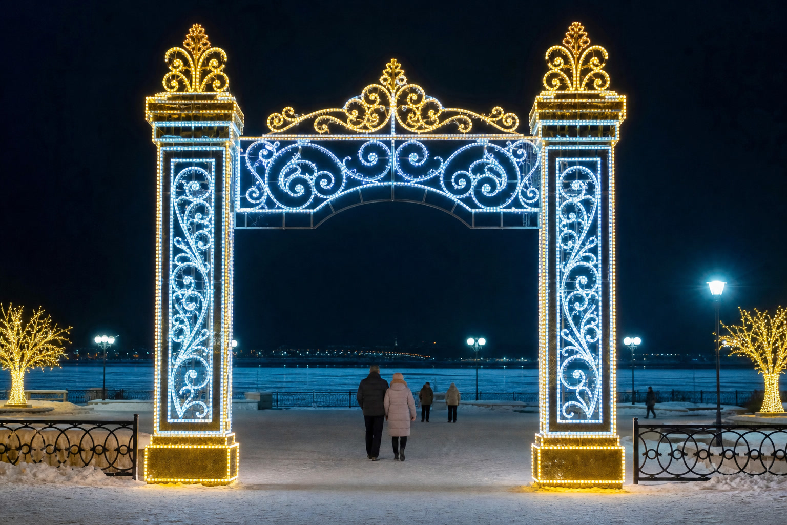 Концепция новогоднего оформления Чебоксар: Ворота Чебоксары.