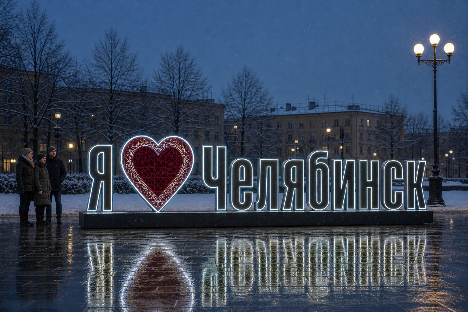 Концепция новогоднего оформления Челябинска: Сердце Челябинск.