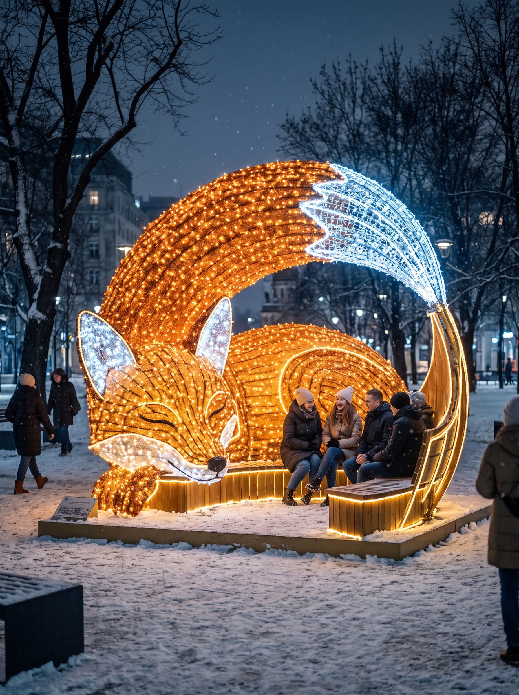 Фотозона «Спящая лиса»