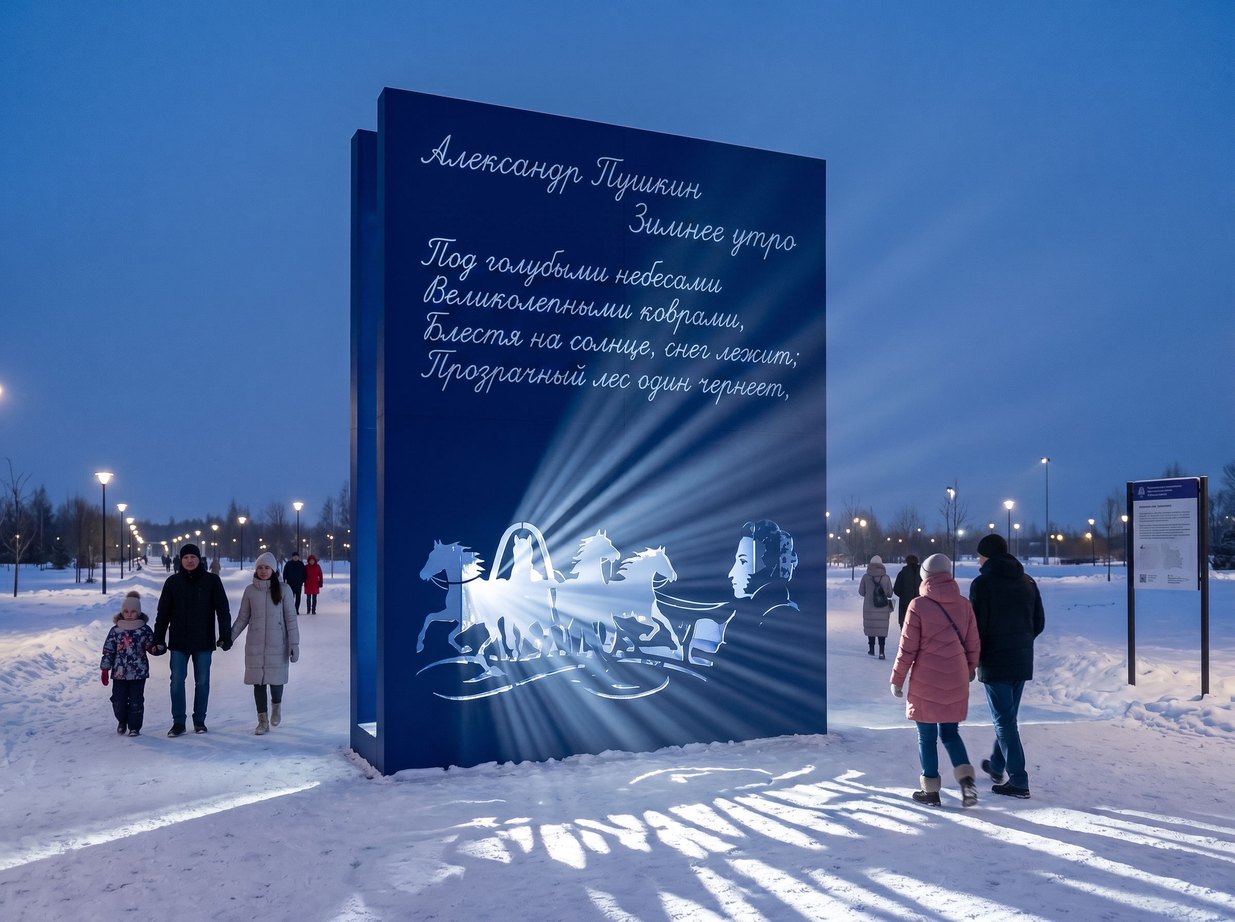 Композиция «Тройка Пушкина»