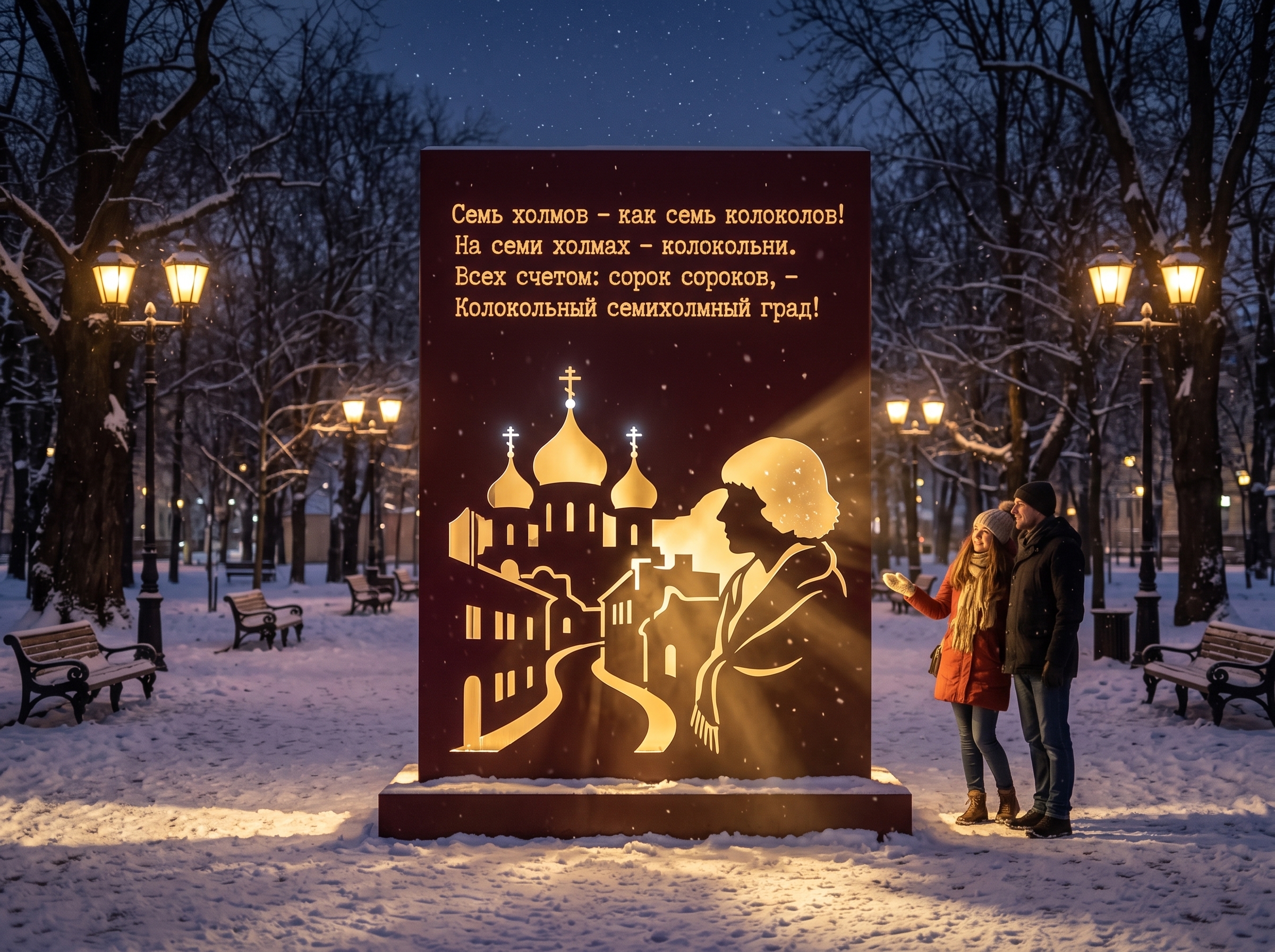 Инсталляция «Снежная Москва»