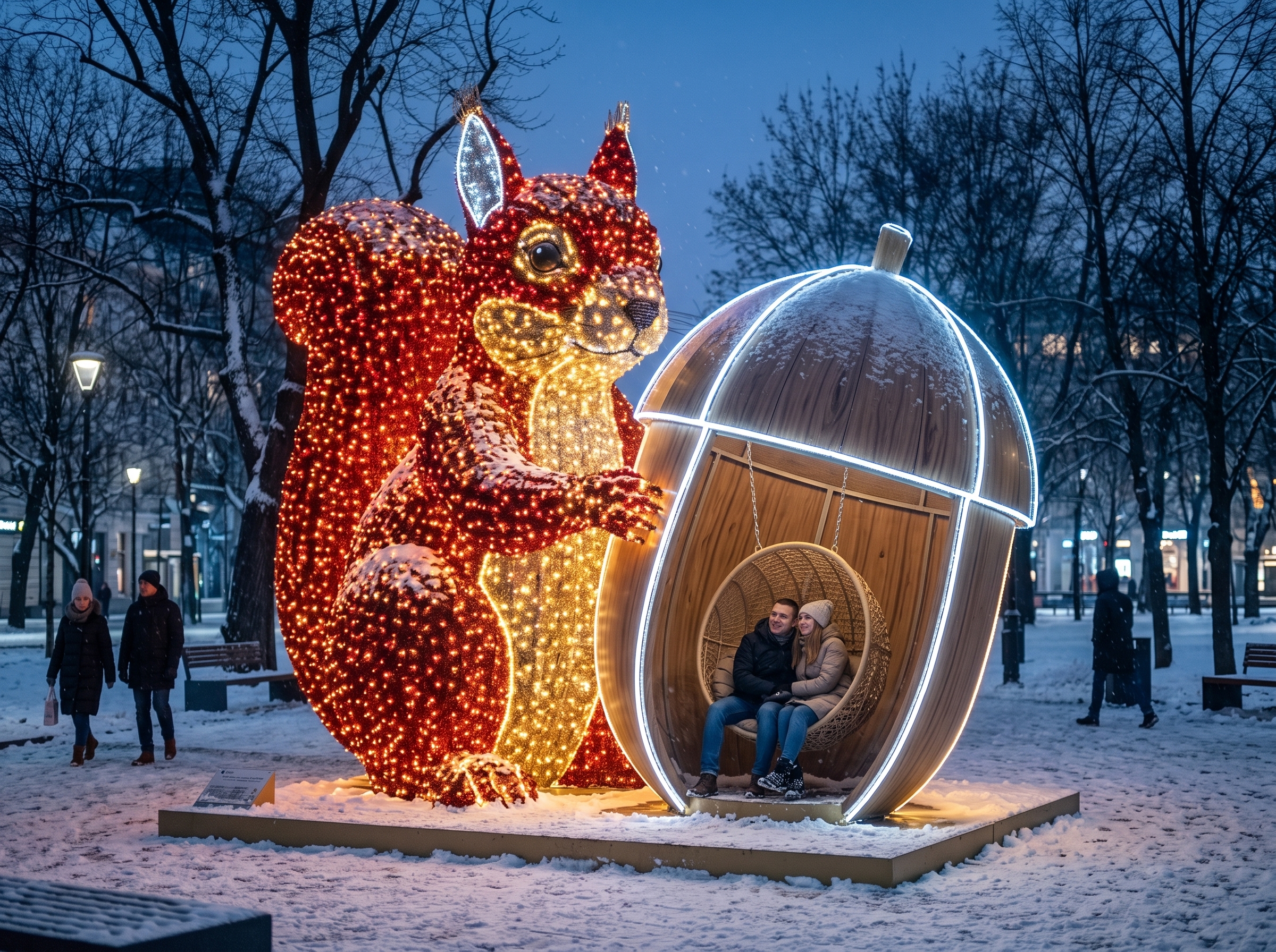 Беседка «Белка с качелями»