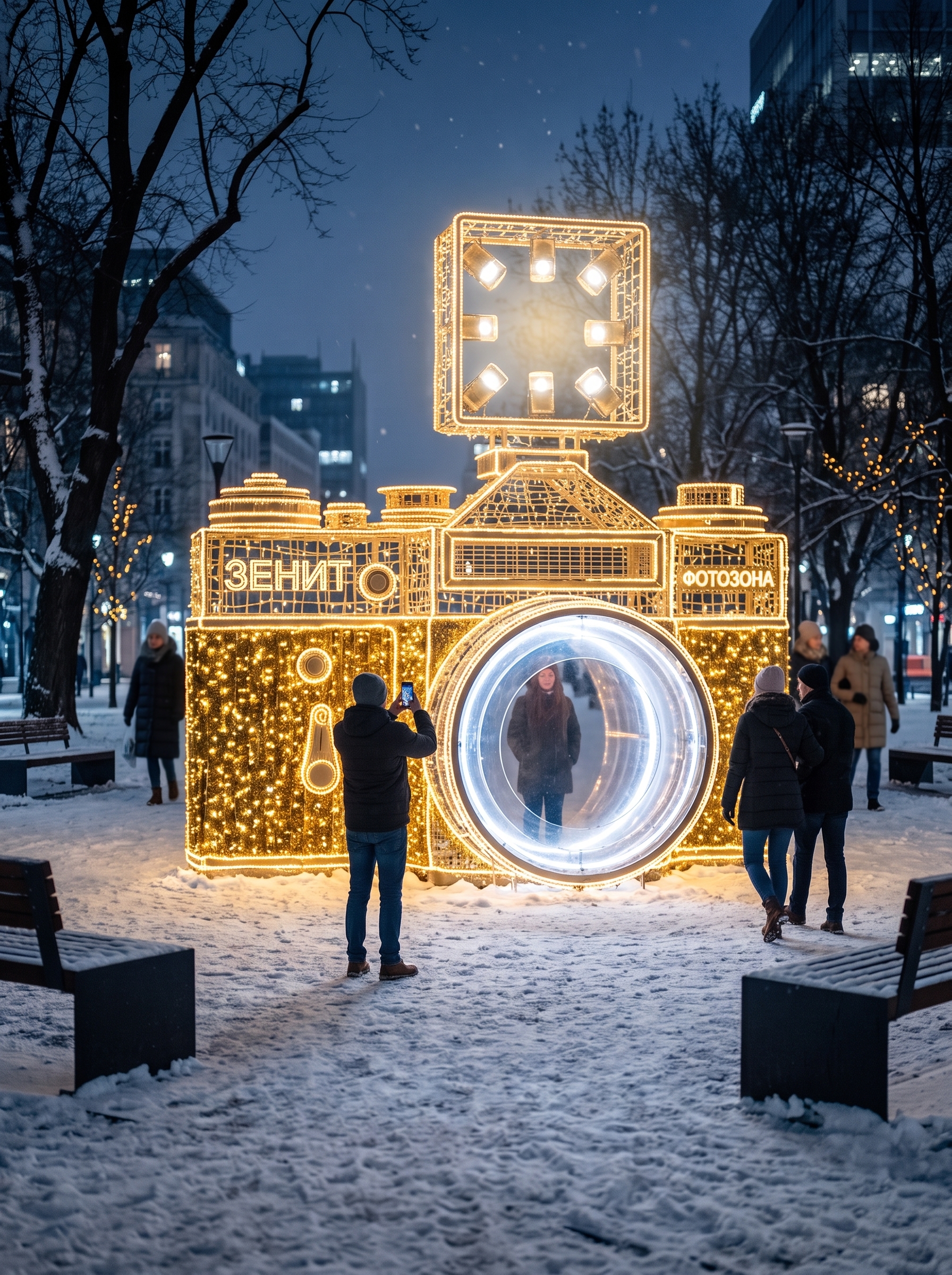 Фотозона «Фотоаппарат». Эскиз 3D