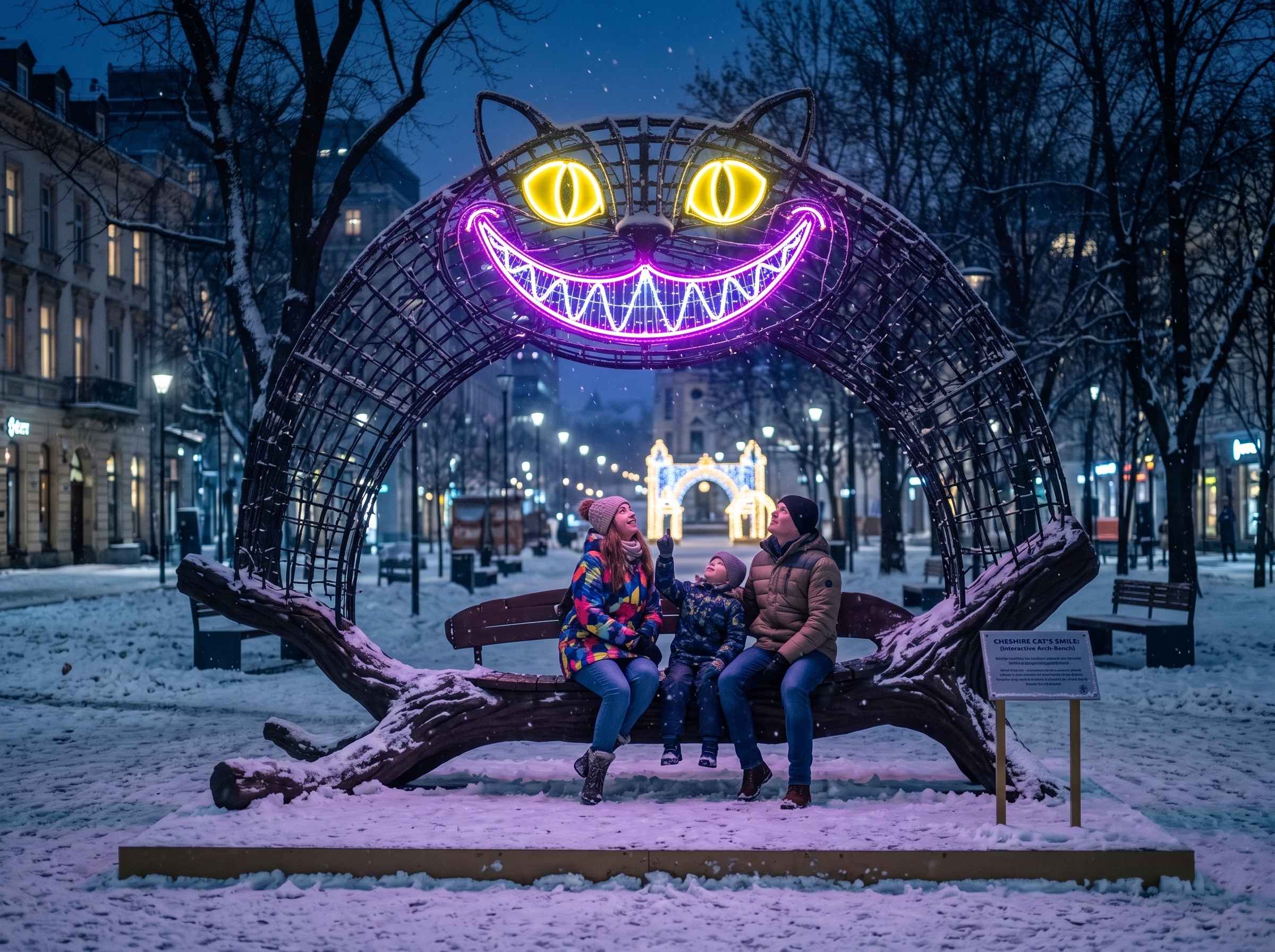 Арка-скамья «Чеширский кот»