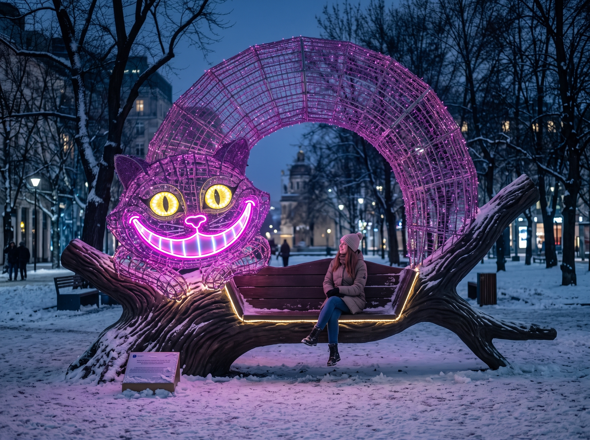 Скамья «Чеширский кот. Кольцо»