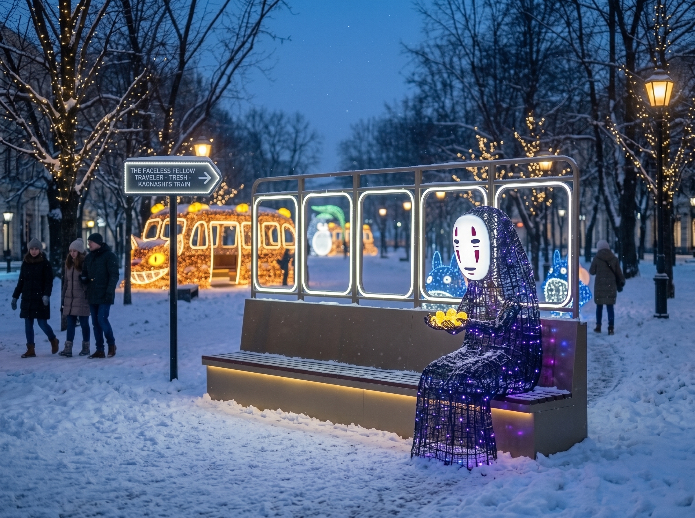 Скамья «Безликий попутчик»