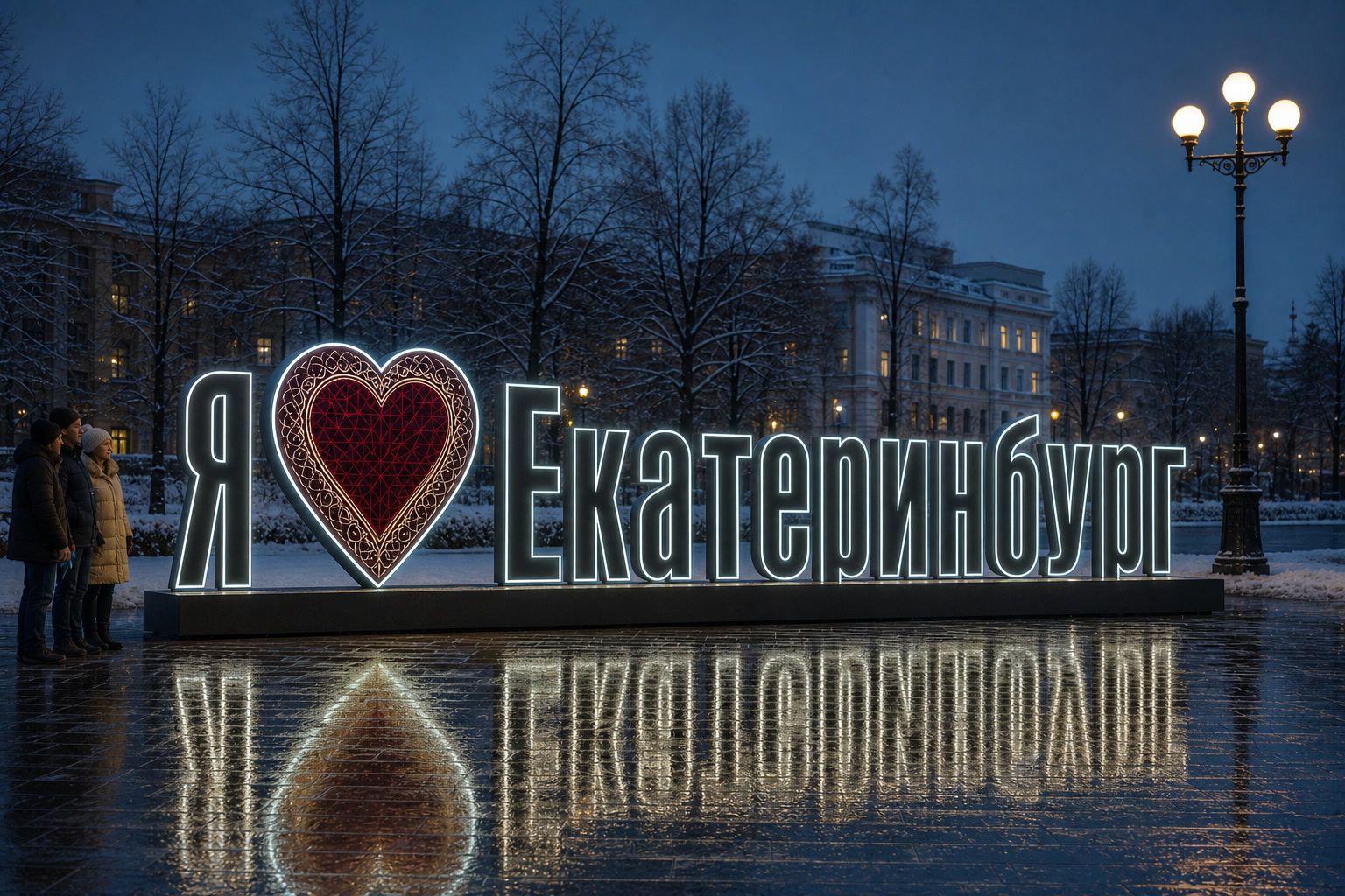 Концепция новогоднего оформления Екатеринбурга: Сердце Екатеринбург.