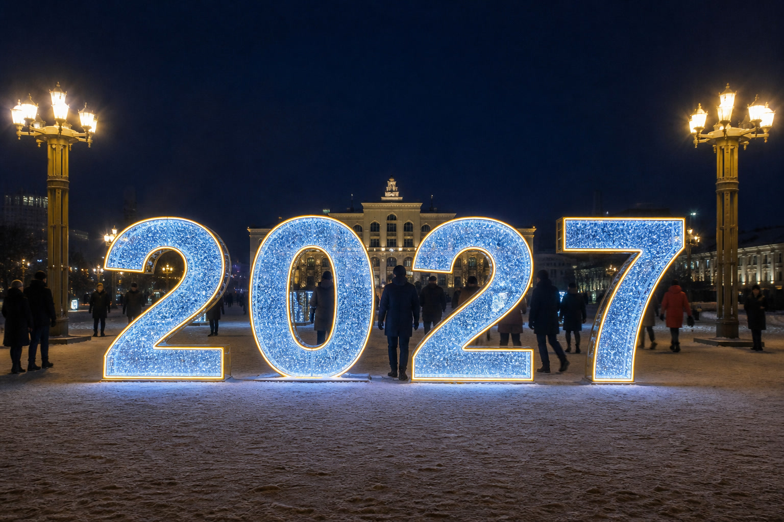 Концепция новогоднего оформления Екатеринбурга: 2027 Екатеринбург.