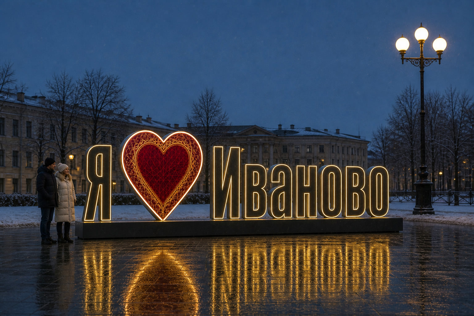 Концепция новогоднего оформления Иванова: Сердце Иваново.