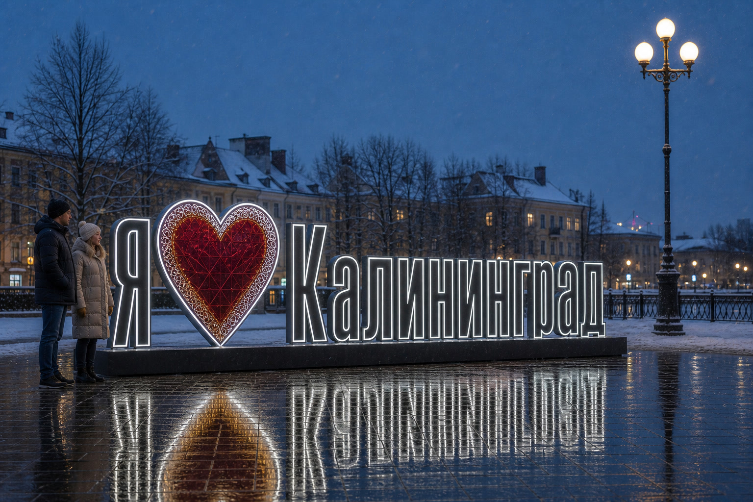 Концепция новогоднего оформления Калининграда: Сердце Калининград.