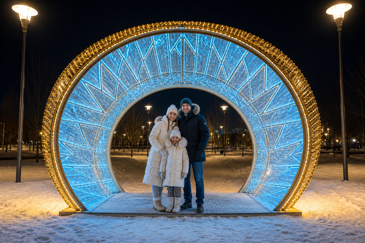 Концепция новогоднего оформления Казани: Фотозона Казань.