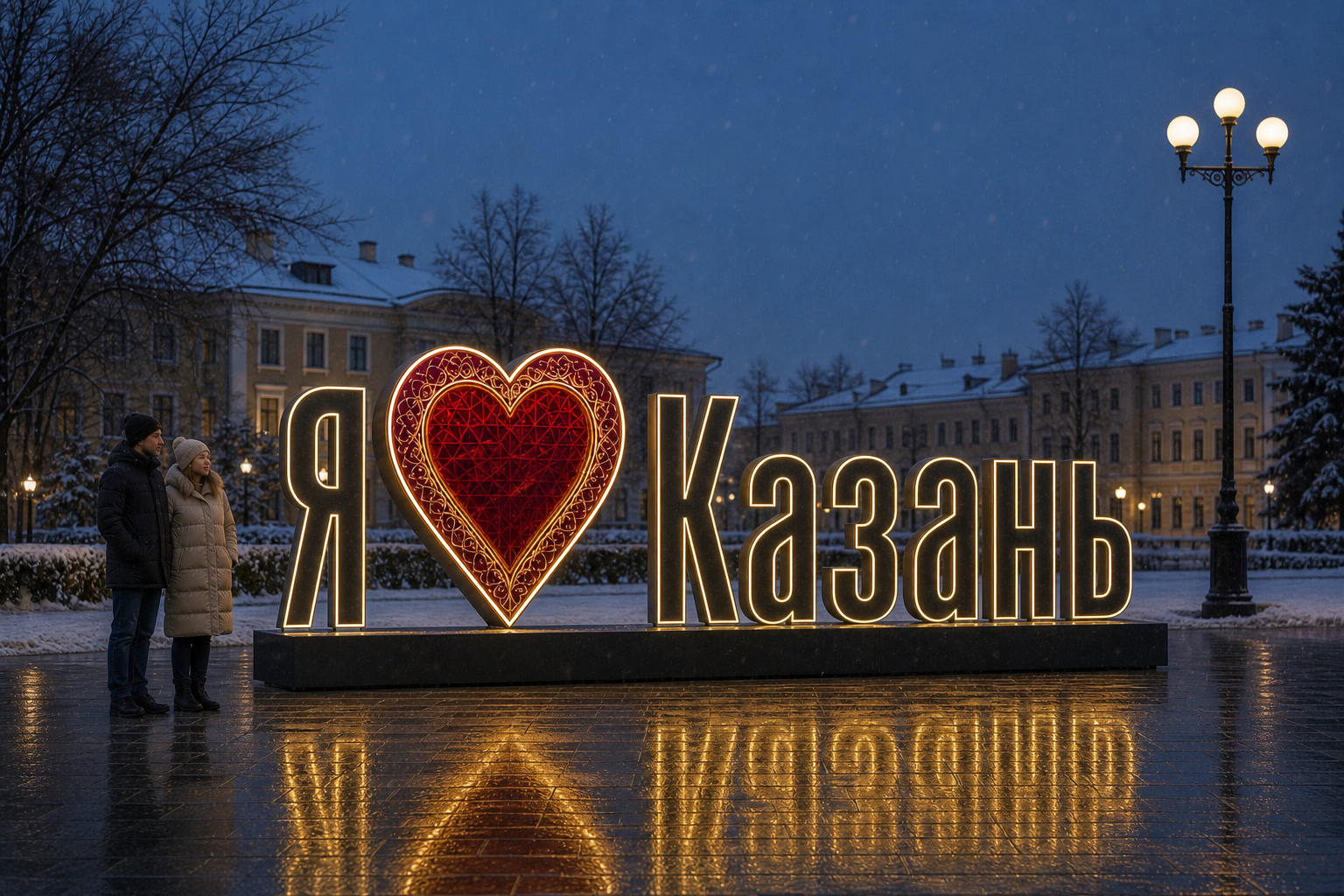 Концепция новогоднего оформления Казани: Сердце Казань.
