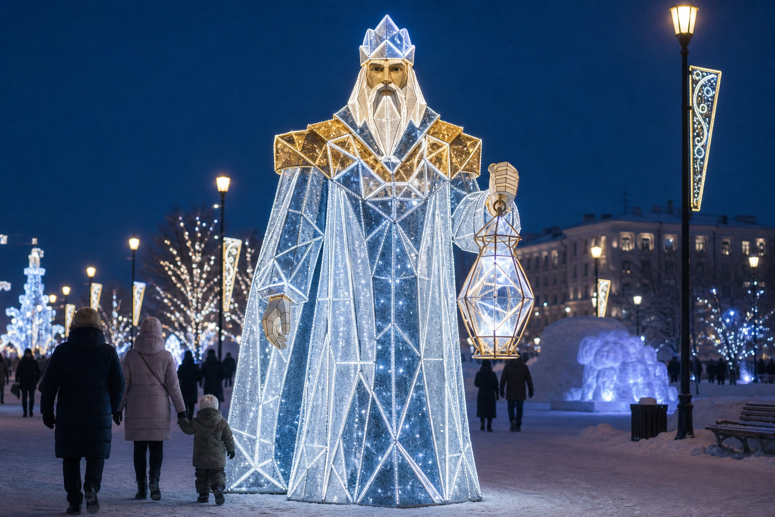 Концепция новогоднего оформления Кемерова: Кузнец Кемерово.
