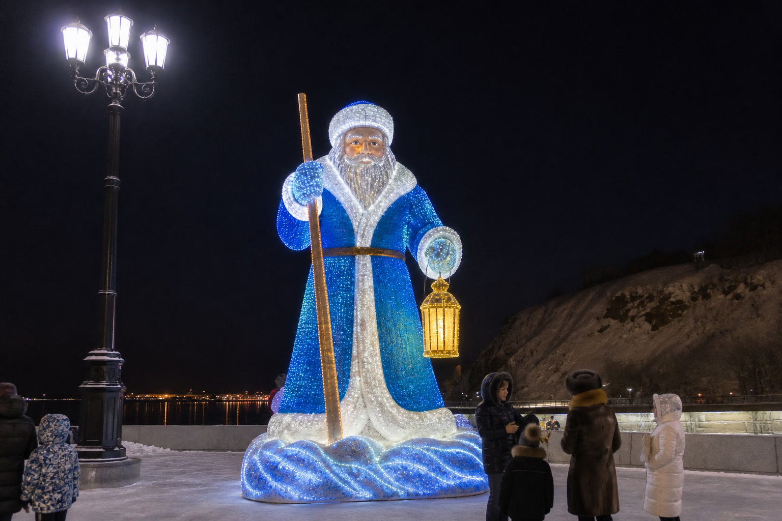 Концепция новогоднего оформления Хабаровска: Паромщик Хабаровск.