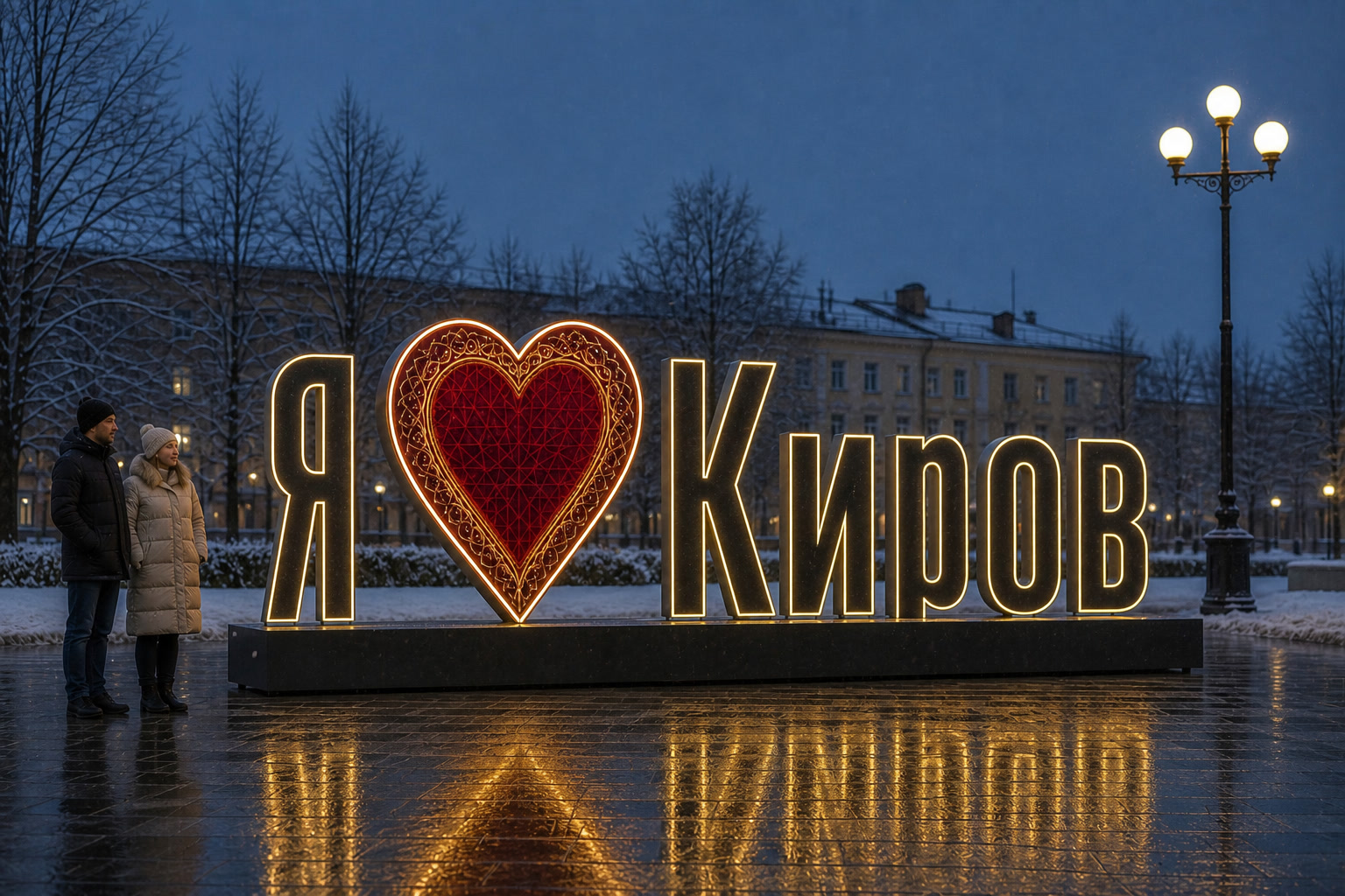 Концепция новогоднего оформления Кирова: Сердце Киров.