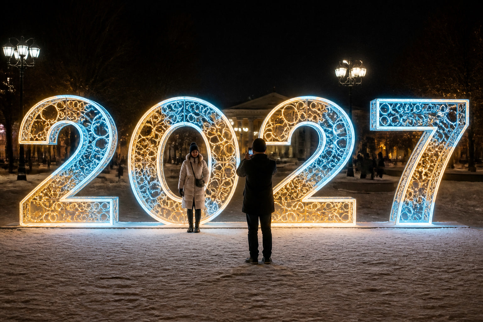 Концепция новогоднего оформления Кирова: 2027 Киров.