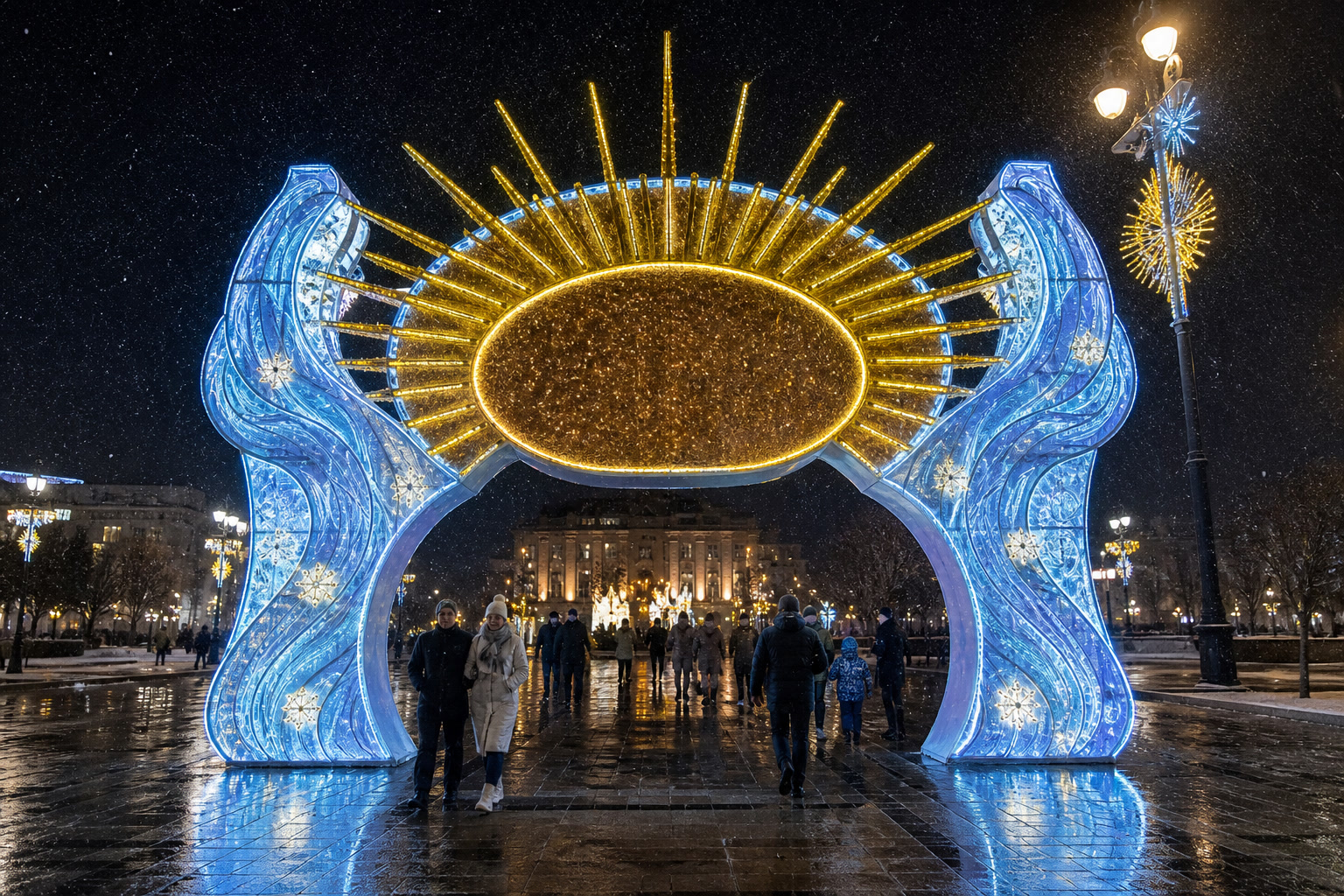 Концепция новогоднего оформления Краснодара: Арка Краснодар.
