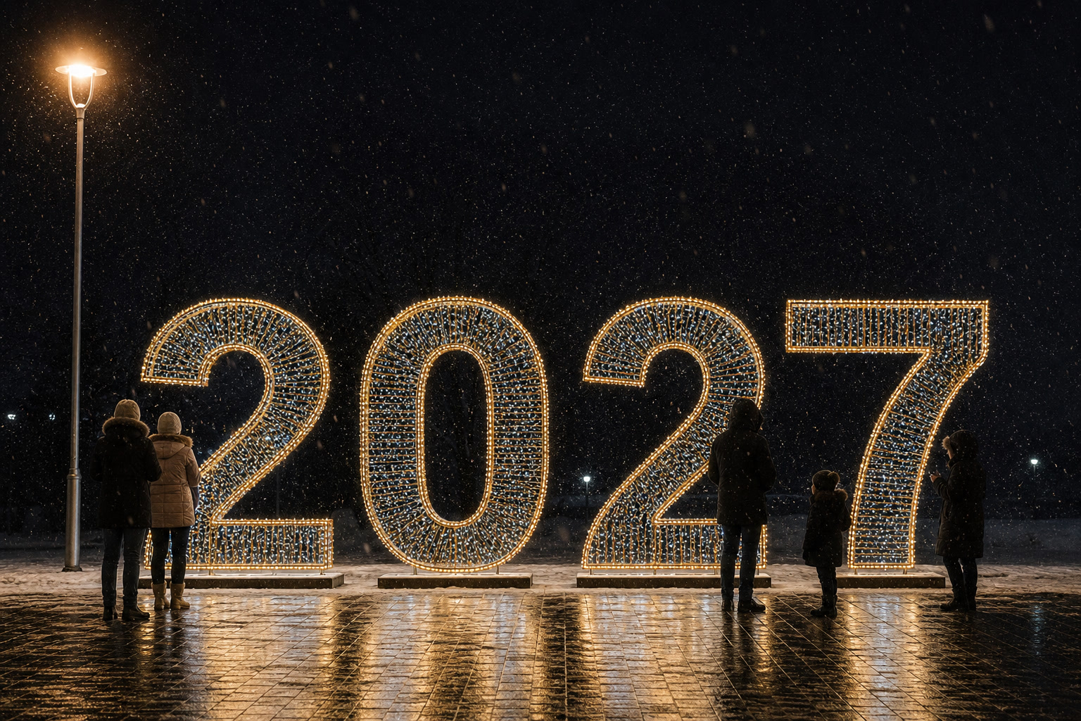 Концепция новогоднего оформления Краснодара: 2027 Краснодар.