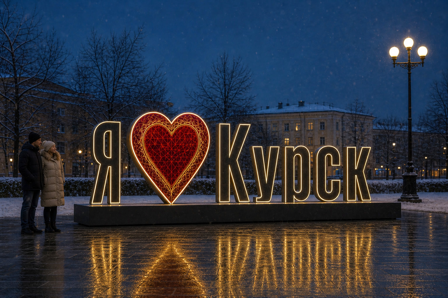 Концепция новогоднего оформления Курска: Сердце Курск.