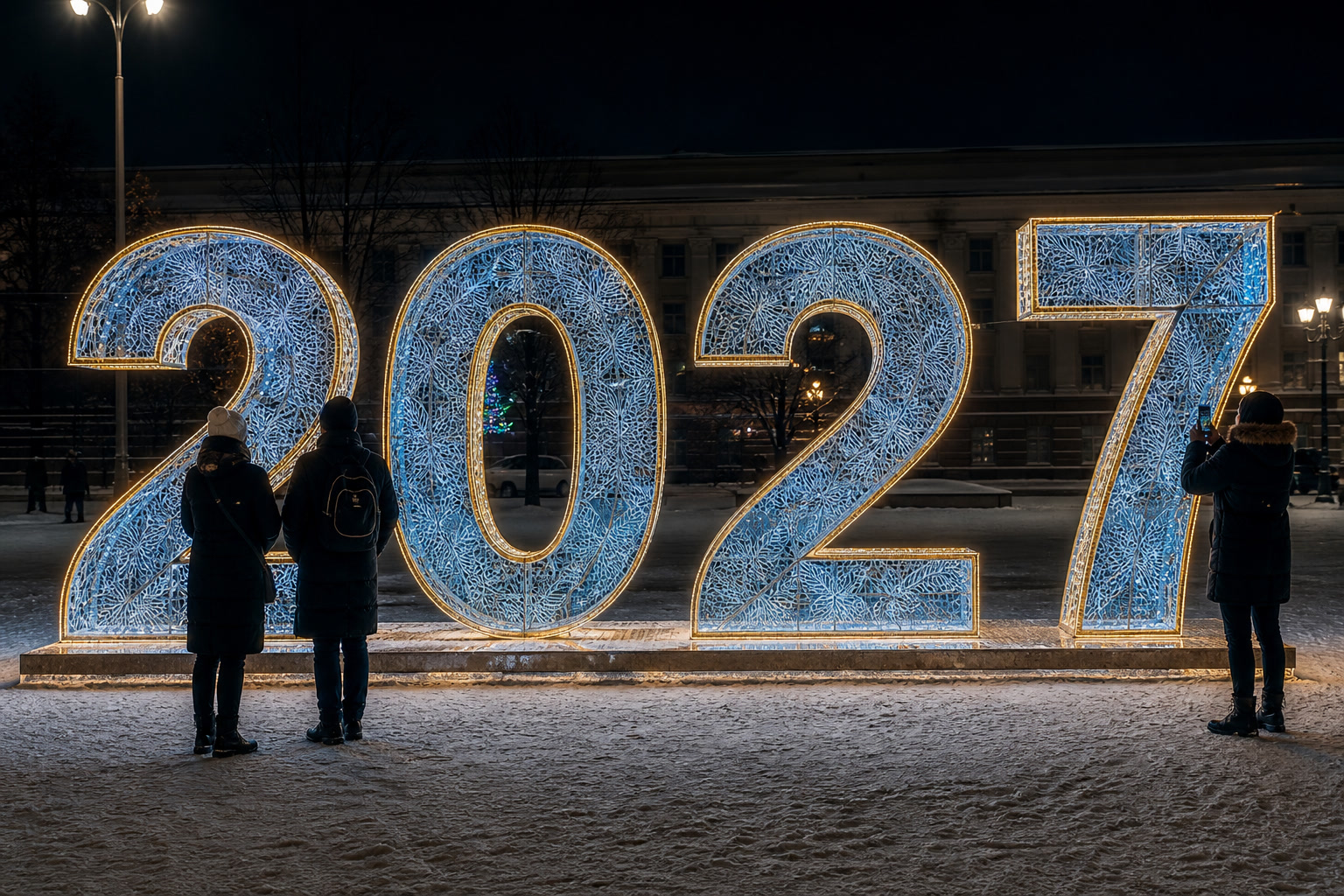 Концепция новогоднего оформления Липецка: 2027 Липецк.