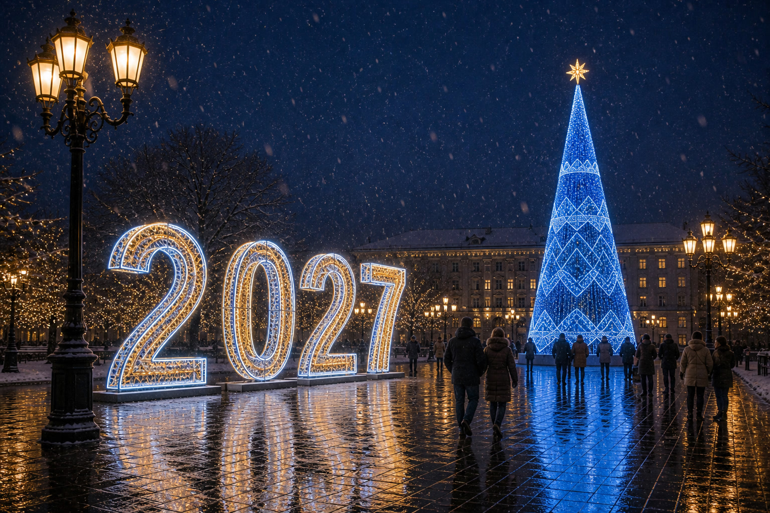 Концепция новогоднего оформления Магнитогорска: 2027 Магнитогорск.