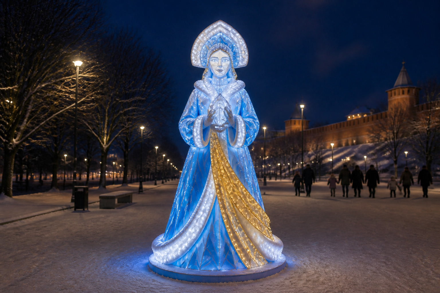 Концепция новогоднего оформления Нижнего Новгорода: Дева Нижний.