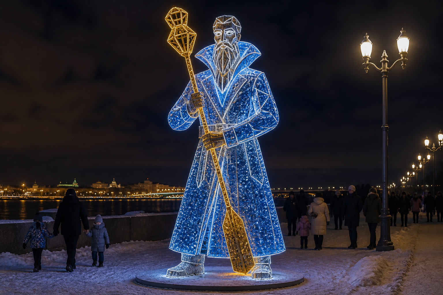 Концепция новогоднего оформления Нижнего Новгорода: Паромщик Нижний.