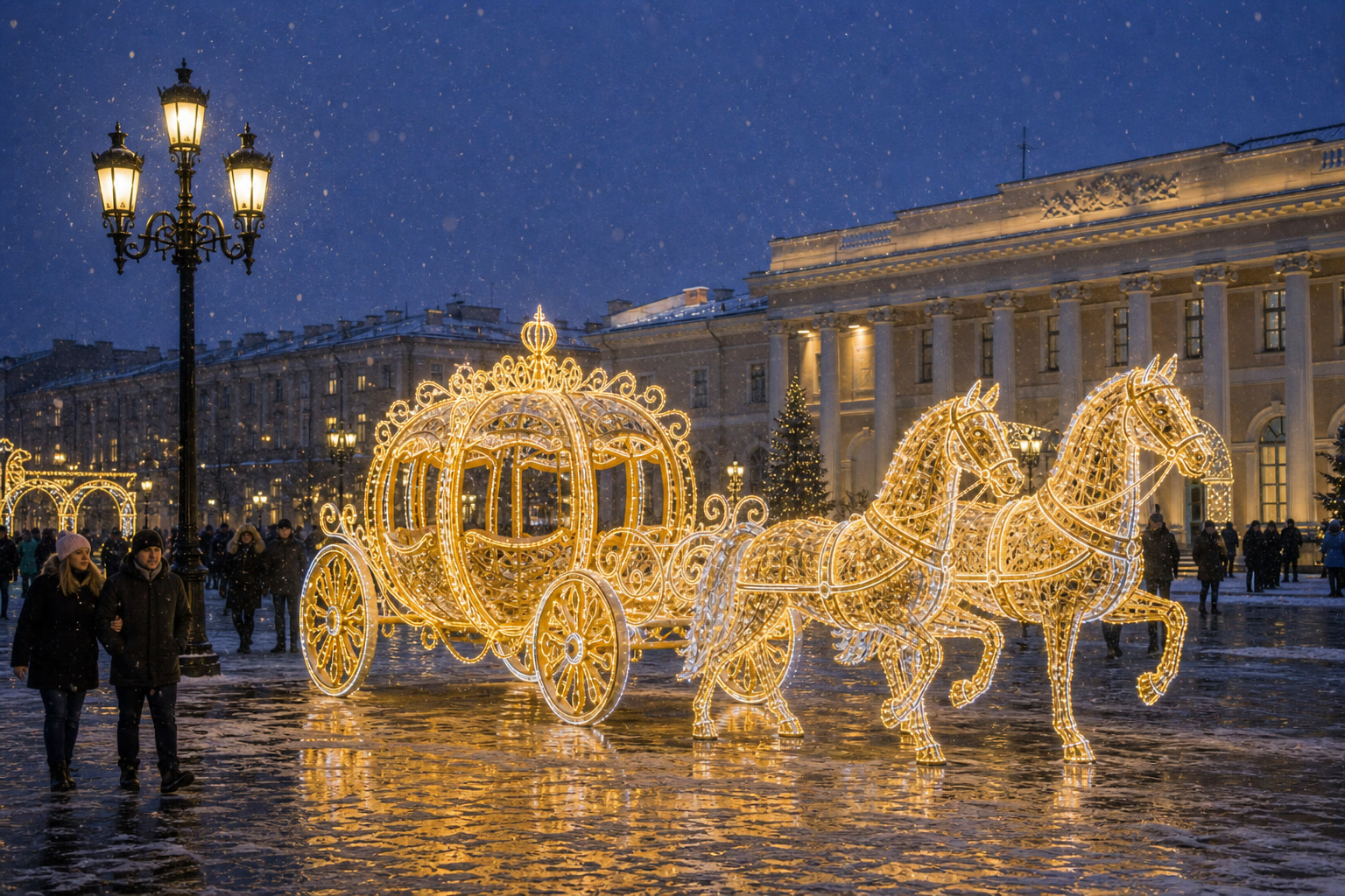 Концепция новогоднего оформления Нижнего Новгорода: Карета Нижний Новгород.