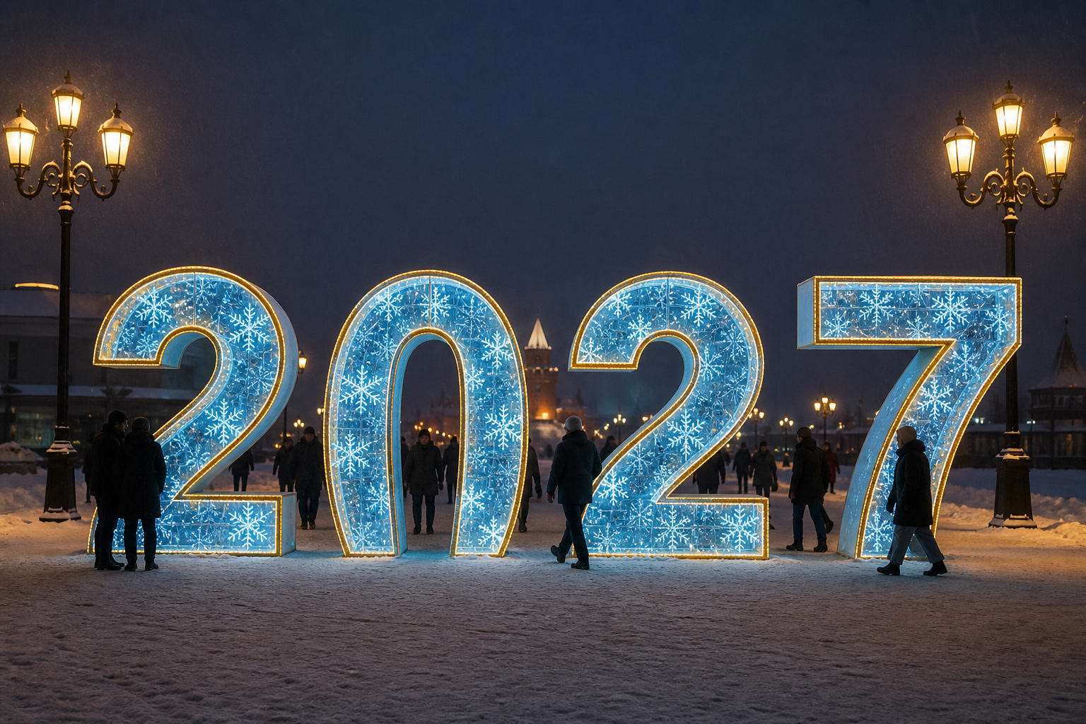 Концепция новогоднего оформления Нижнего Новгорода: 2027 Нижний.