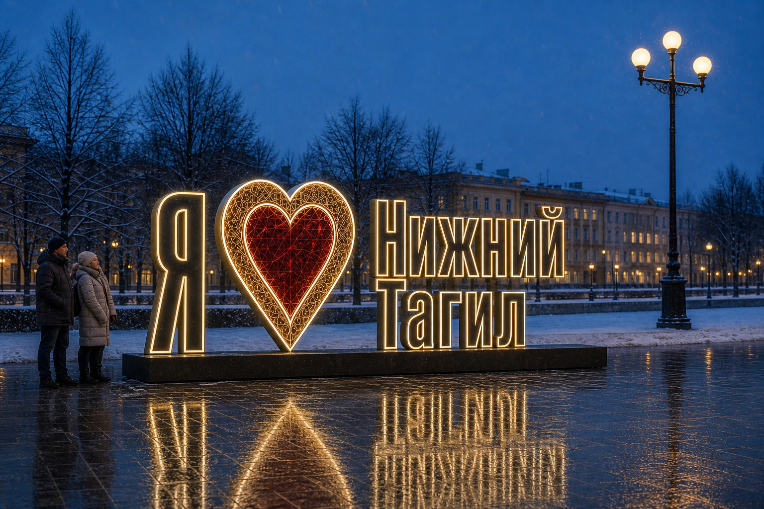 Концепция новогоднего оформления Нижнего Тагила: Сердце Нижний Тагил.