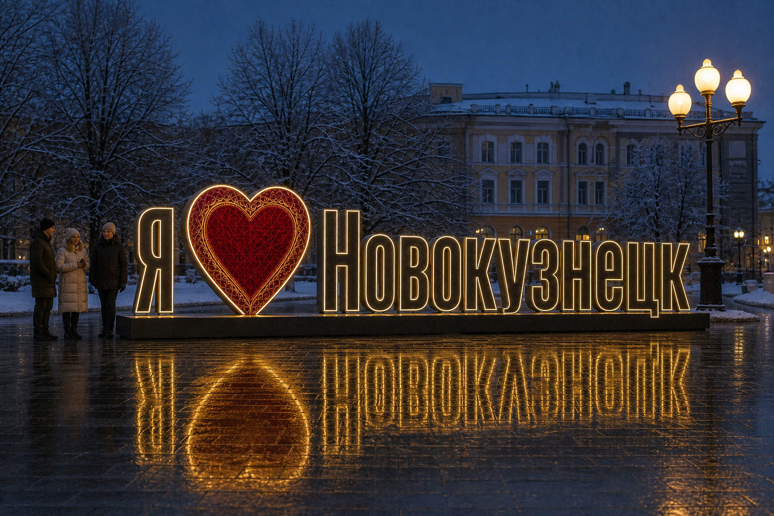 Концепция новогоднего оформления Новокузнецка: Сердце Новокузнецк.